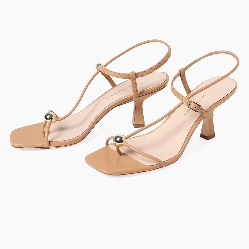 Loeffler Randall Tan Strappy Heels